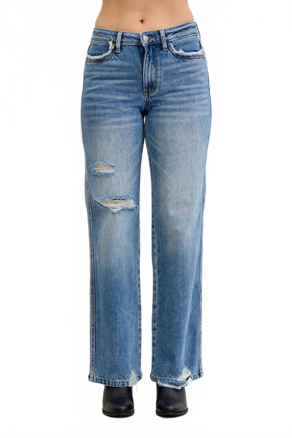 Judy Blue 90's Destroy Denim Blue 25 2