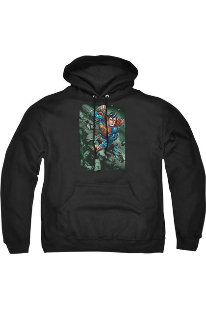 Gildan Superman Hooded Sweatshirt Black XXL 2