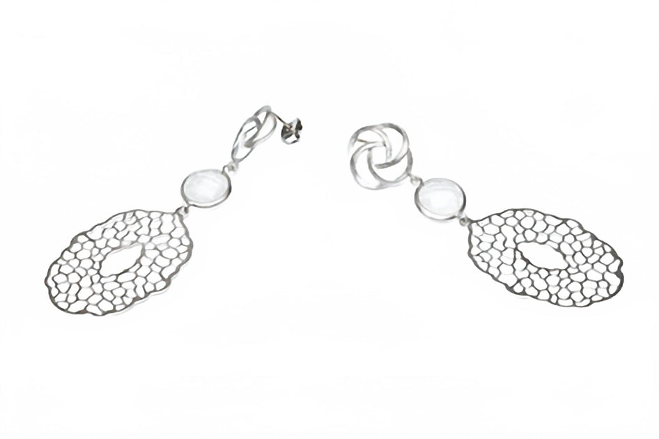 Avenue Chic Damen Filigran Anhängerohrringe Silber Einheitsgröße 3