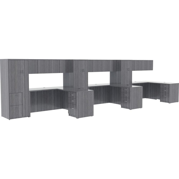 Lorell Essentials Series Return Shell Weathered Charcoal 48x24 4