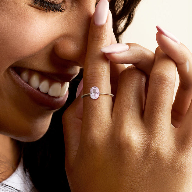 Ross-Simons Pink Kunzite Ring Yellow Gold US 7 3