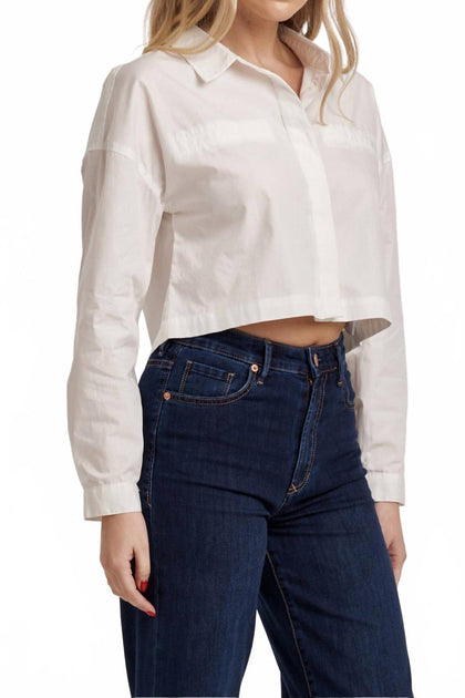 Dear John Denim Arianna Poplin Shirt Beige Large 3