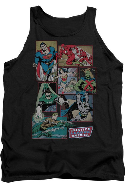 Gildan DC Comics Justice League Boxes Tank Top Black XL 2