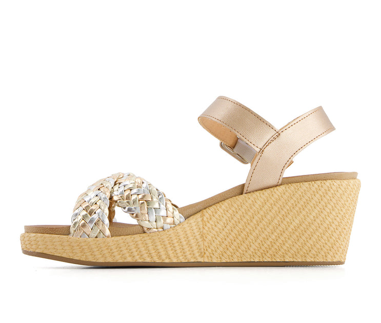 Andrea Wedge Sandals Gold US 7 4
