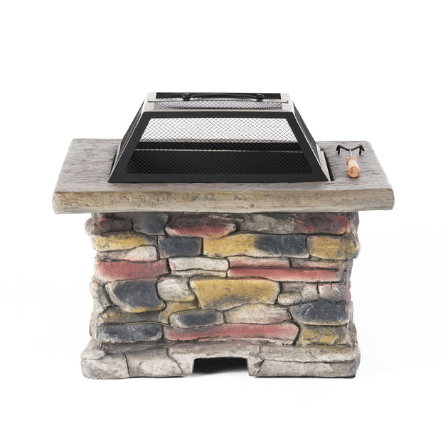 Streamdale Stonewall 28" Square Fire Pit 3