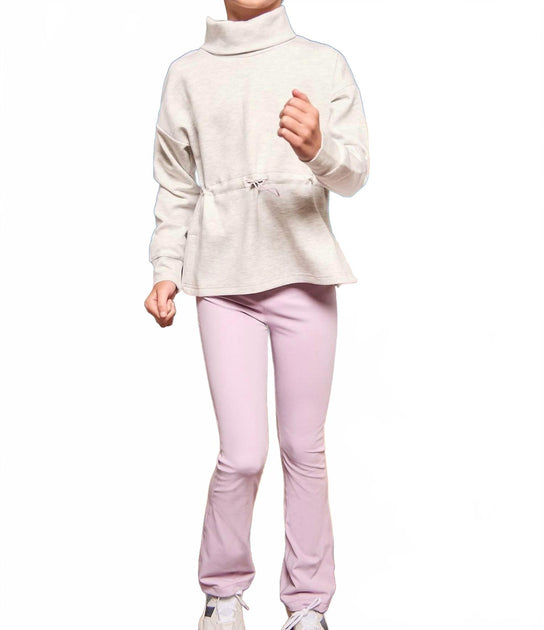 Pleat Florie Flare Leggings Blue US 14 2