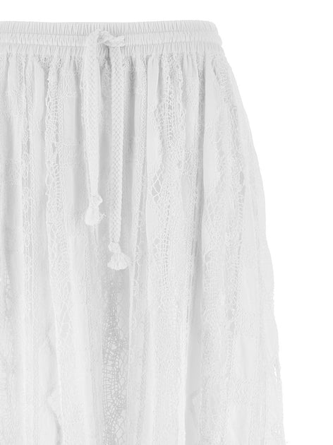 スカート Pinko Long Sangallo Skirt With Macrame Pattern Pinko Long Sangallo Skirt With Macramé Pattern | ShopSimon