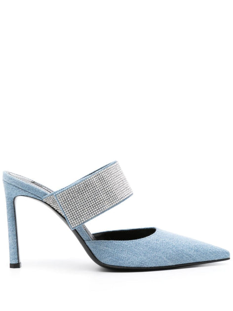 Sergio Rossi Pointed Toe Sandals Blue US 8 2