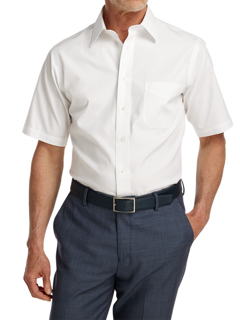 Paul Fredrick Pinpoint Dress Shirt White US 15 3