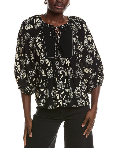 ba & sh Aura Blouse Black Large 2