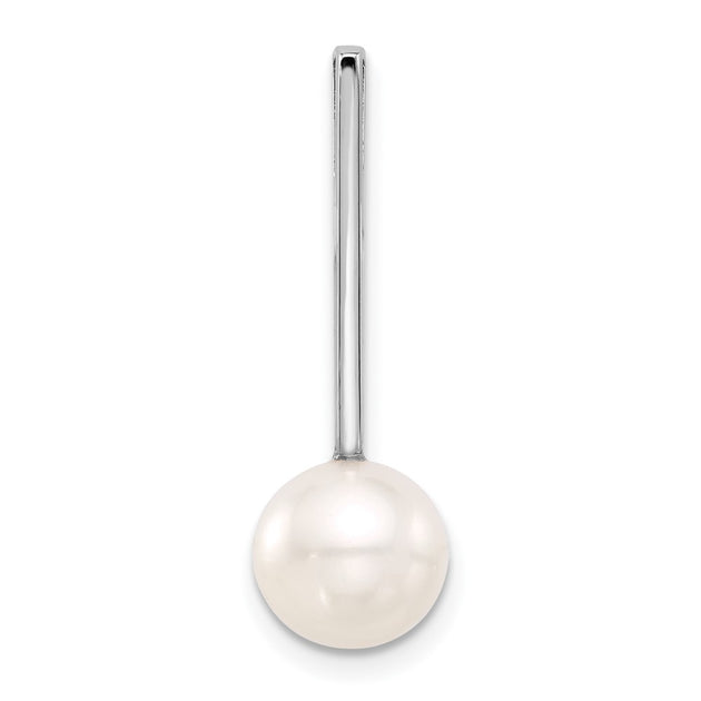 Diamond2Deal Pearl Drop Pendant Silver 2