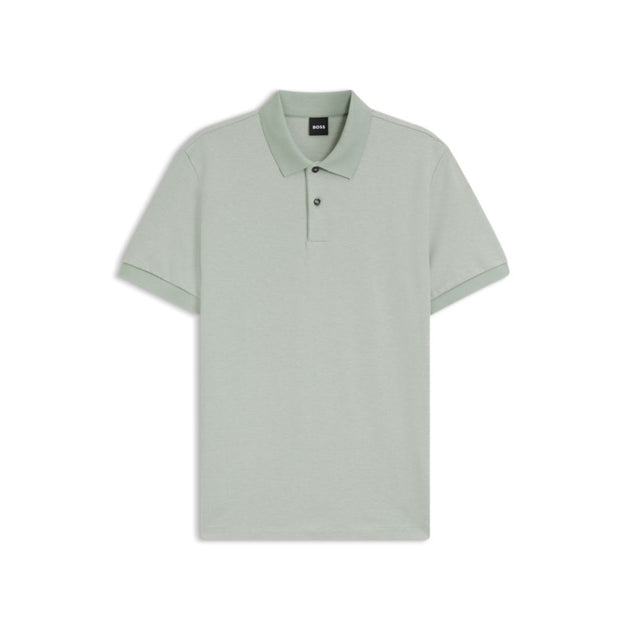 Boss Bubble-structure Polo Shirt Green Small 2