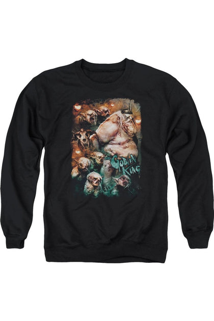 Gildan The Hobbit Goblin King Crewneck Sweatshirt Black XL 2