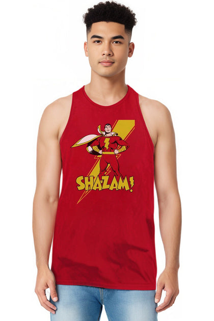 Gildan DC Comics Shazam Tank Top Red Medium 4