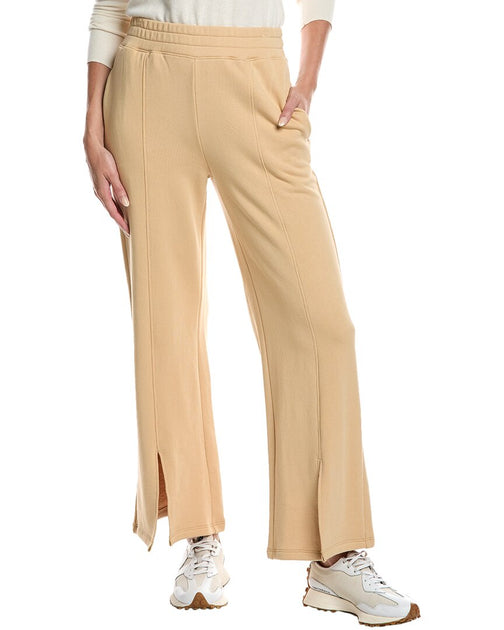 Nation LTD Lincoln Front Slit Knit Pant Beige Small 2
