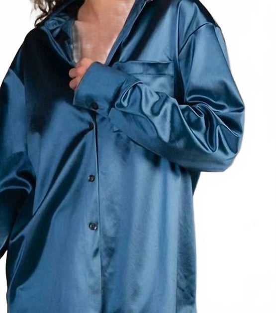 Sew In Love Shine All The Time Blouse Blue Small 3