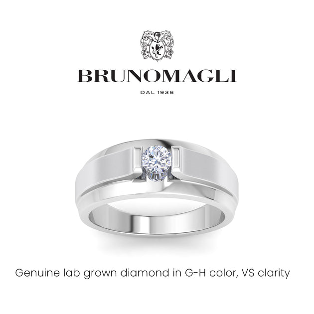 Bruno Magli Mens Diamond Solitaire Ring US 8 3