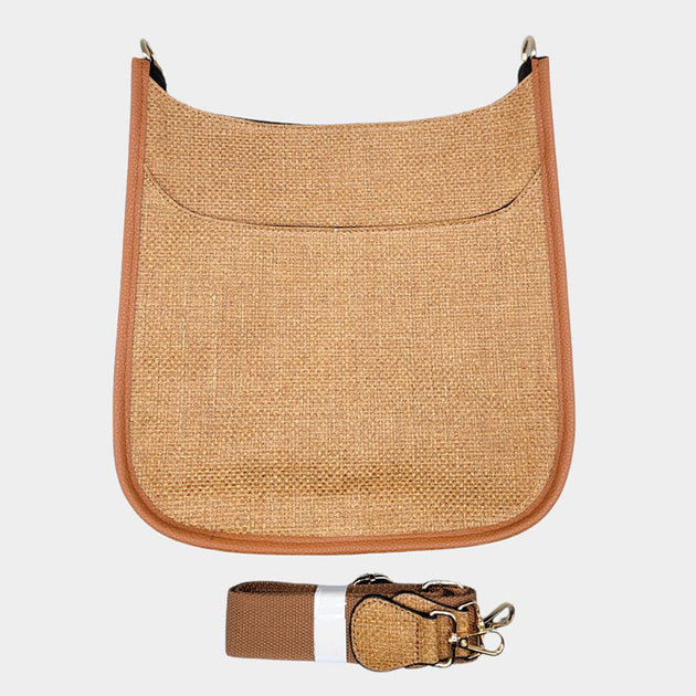 FASHNZFAB Woven Crossbody Bag Blue One Size 3