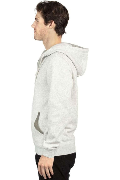 Threadfast Apparel Fleece Full-Zip Hooded Sweatshirt Grey XXXLarge 3