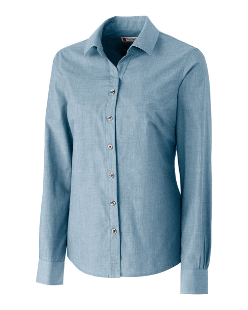 Clique Halden Long Sleeve Shirt Silver Medium Female 2