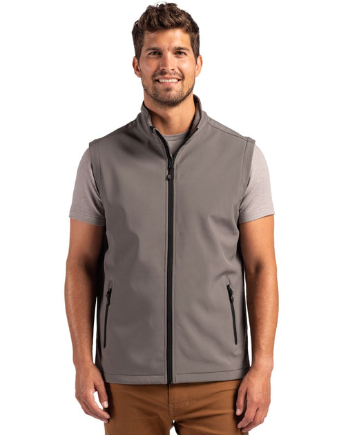 Clique Tempo Stretch Full Zip Mens Softshell Vest Blue 4XLarge 2