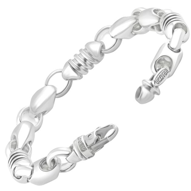 Pompeii3 Figaro Link Bracelet Yellow Gold 9in 5