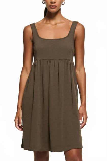 Nation LTD Kitten Baby Doll Dress Brown Small 2