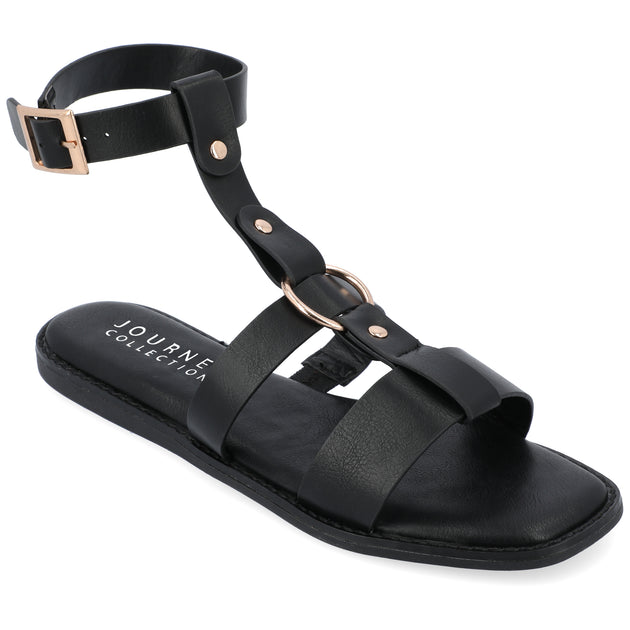 Journee Collection Eleanora Sandal Black US 8 2