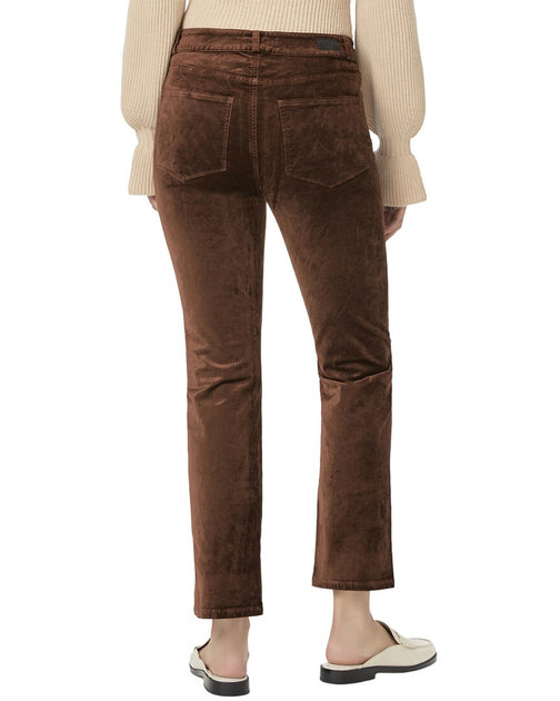 PAIGE Cindy Twisted Seam Slit Jean Brown 26 3
