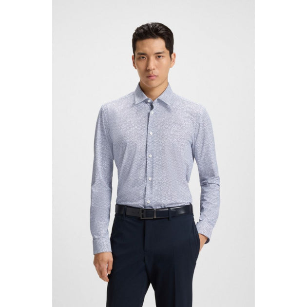 Boss Slim-fit Shirt Blue XLarge 4