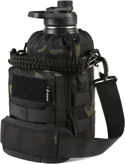 VOTAGOO 64Oz Tactical Water Bottle Brown One Size 4