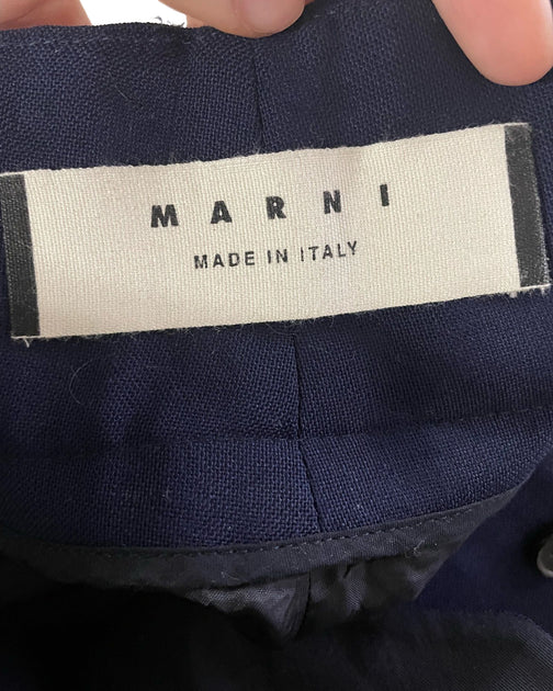 Marni Pleated Trousers Blue EU 40 3