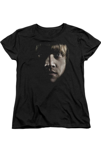 Gildan Harry Potter Ron Poster Head T-Shirt Black Medium 2
