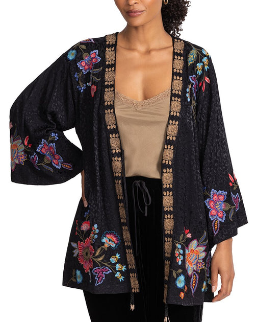 Johnny Was Noire Kimono Black Small 2