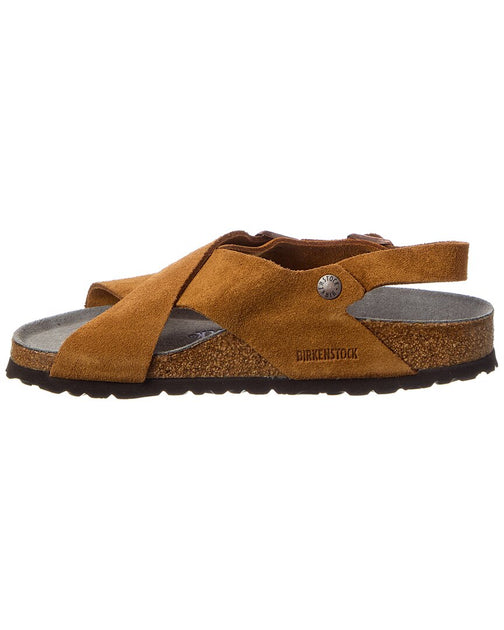 Birkenstock Tulum SFB Narrow Suede Sandal Brown EU 40 3