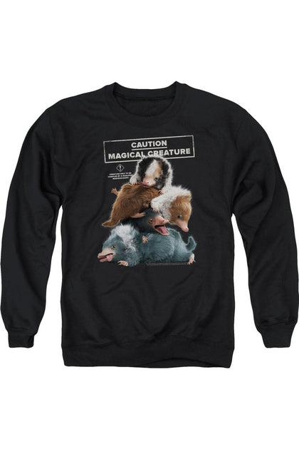 Gildan Fantastic Beasts 2 Cuddle Puddle Crewneck Sweatshirt Black Small 2
