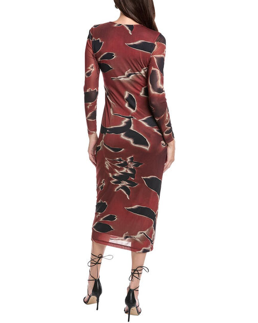kenneth cole women's knot-front long-sleeve maxi dress Kenneth Cole Knot Front Maxi Dress