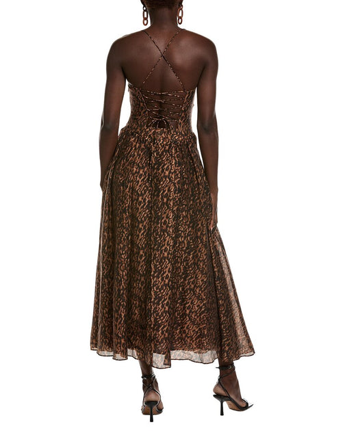 Bardot Estie Printed Maxi Dress Brown US 8 3