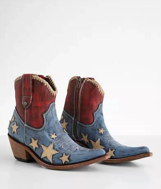 Liberty Black Claudia Americana Booties Multi US 9 2