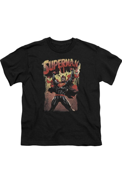 Gildan Superman Lift Up Short Sleeve T-Shirt Black XSmall 2