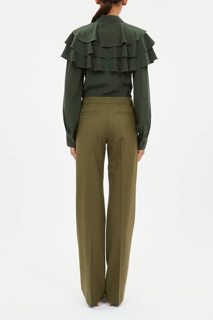 Ulla Johnson Quartier Mid-Rise Hose Grün US 6 4