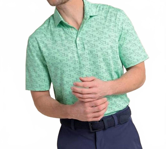 Southern Tide Whos Your Caddy Polo Green XXLarge 2