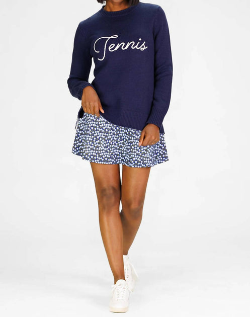 Duffield Lane Tennis Sweater Blue XS 2