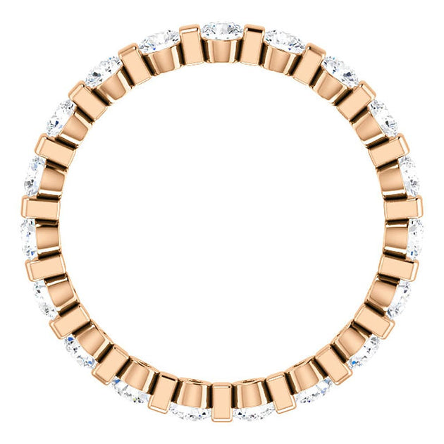 Pompeii3 Diamond Eternity Wedding Ring Multi US 4.5 6