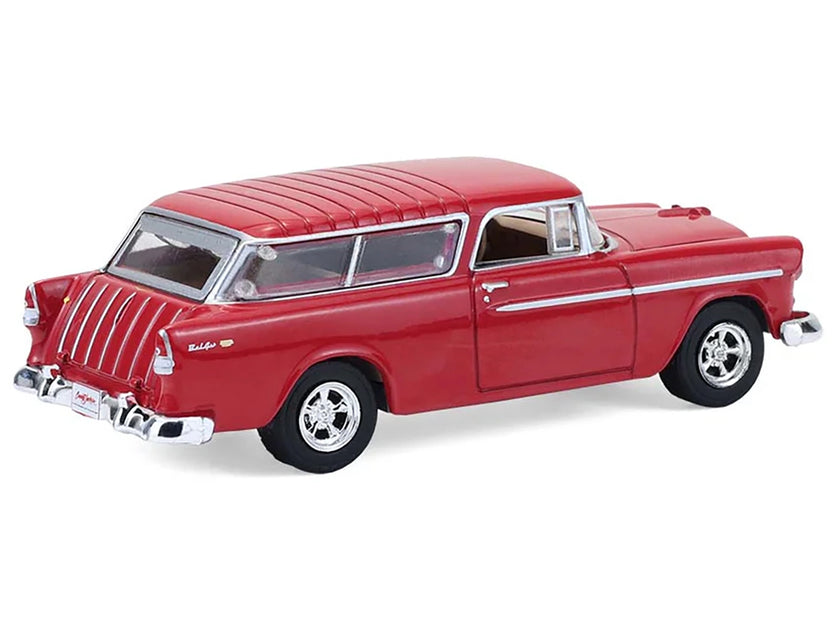 Greenlight 1955 Chevrolet Nomad Custom Wagon Rouge 1/64 4