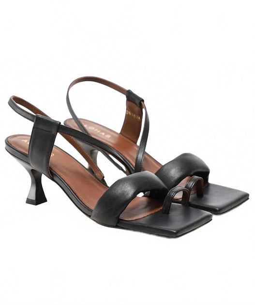 ALOHAS Asymmetric Straps Sandal Black US 9 2