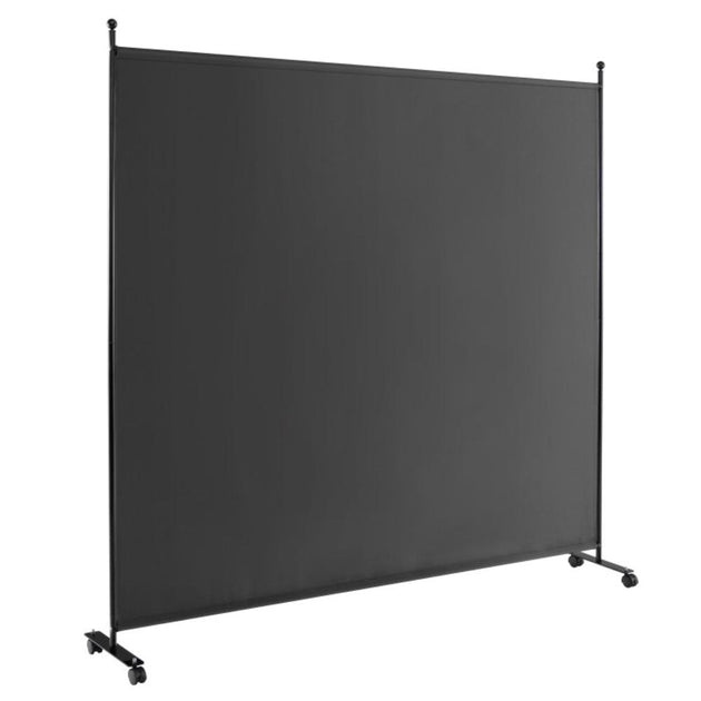 Hivvago Rolling Room Divider Dark Gray 2