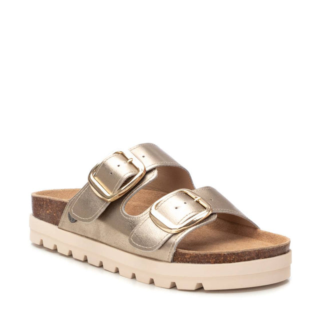 Xti Refresh Platform Sandals Gold US 5-6 3