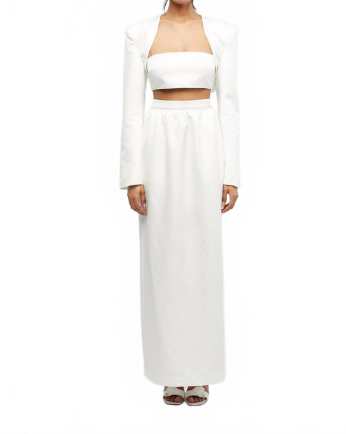 WeWoreWhat Bolero Cropped Top White Small 3