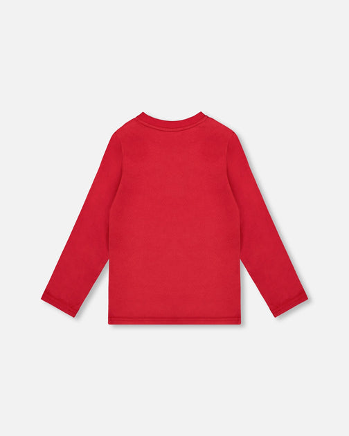 Deux par Deux Jersey T-Shirt Cherry Red US 3T 4